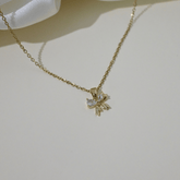 Golden Grace Bow Necklace