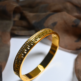 Greek Pattern Gold Kada