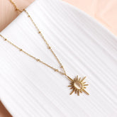 Golden Sunburst Necklace