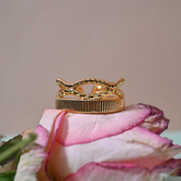 Layered Harmony Statement Ring
