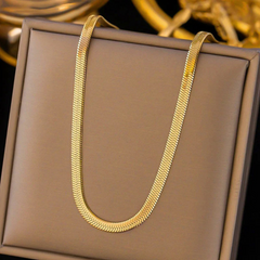 Classic Gold Snake Chain Necklace