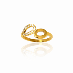Golden Loop Harmony Ring