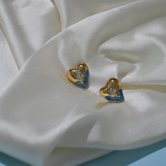 Aqua Love Studs