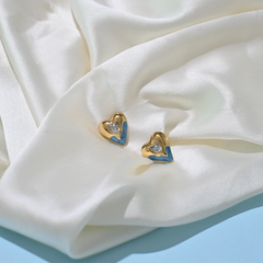 Aqua Love Studs