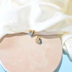 Aqua Love Studs