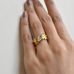 Aurora Crown Adjustable Ring