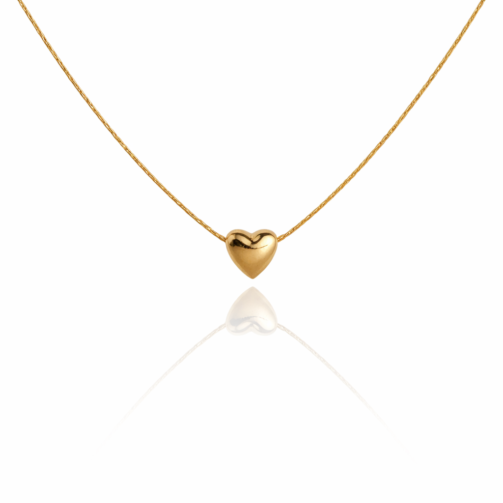 Golden Small Heart Necklace