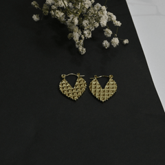 Bold Spark Heart Hoops