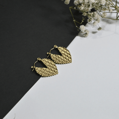Bold Spark Heart Hoops