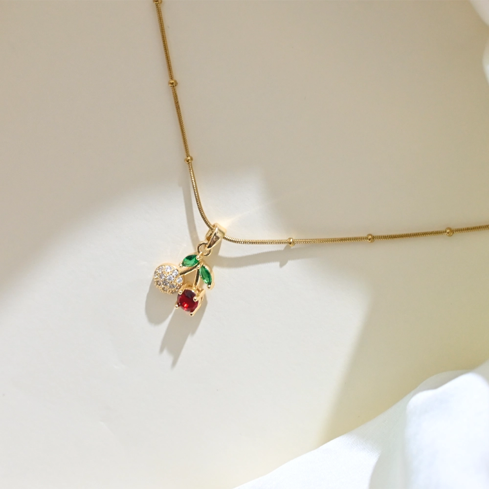 Cherry Glimmer Necklace