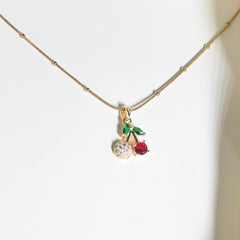 Cherry Glimmer Necklace