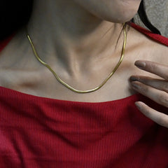 Classic Gold Snake Chain Necklace