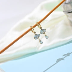 Crystal Drop Bloom Earrings