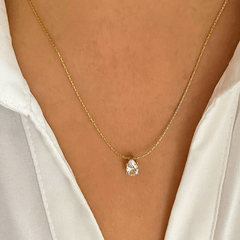 Crystal Drop Elegance Necklace