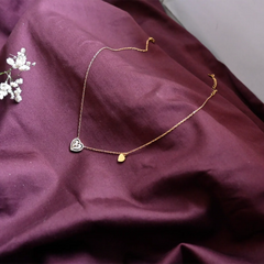 Dual Heart Charm Necklace