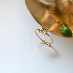 Adjustable Ring with Square crystal