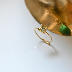 Adjustable Ring with Square crystal
