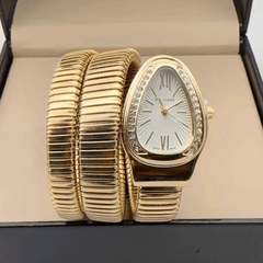 Golden Aura Wrap Watch