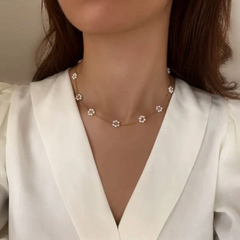 Golden Blossom Necklace & Bracelet Set