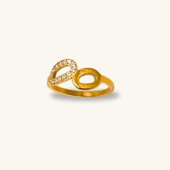 Golden Loop Harmony Ring