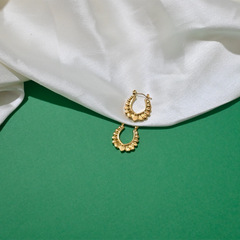 Golden Shell Hoops