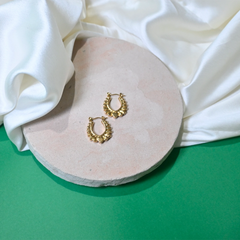 Golden Shell Hoops