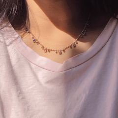 Golden Stardrop Necklace