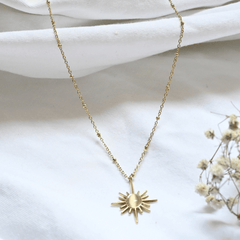 Golden Sunburst Necklace
