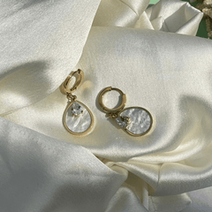 Golden Teardrop Spark Earrings