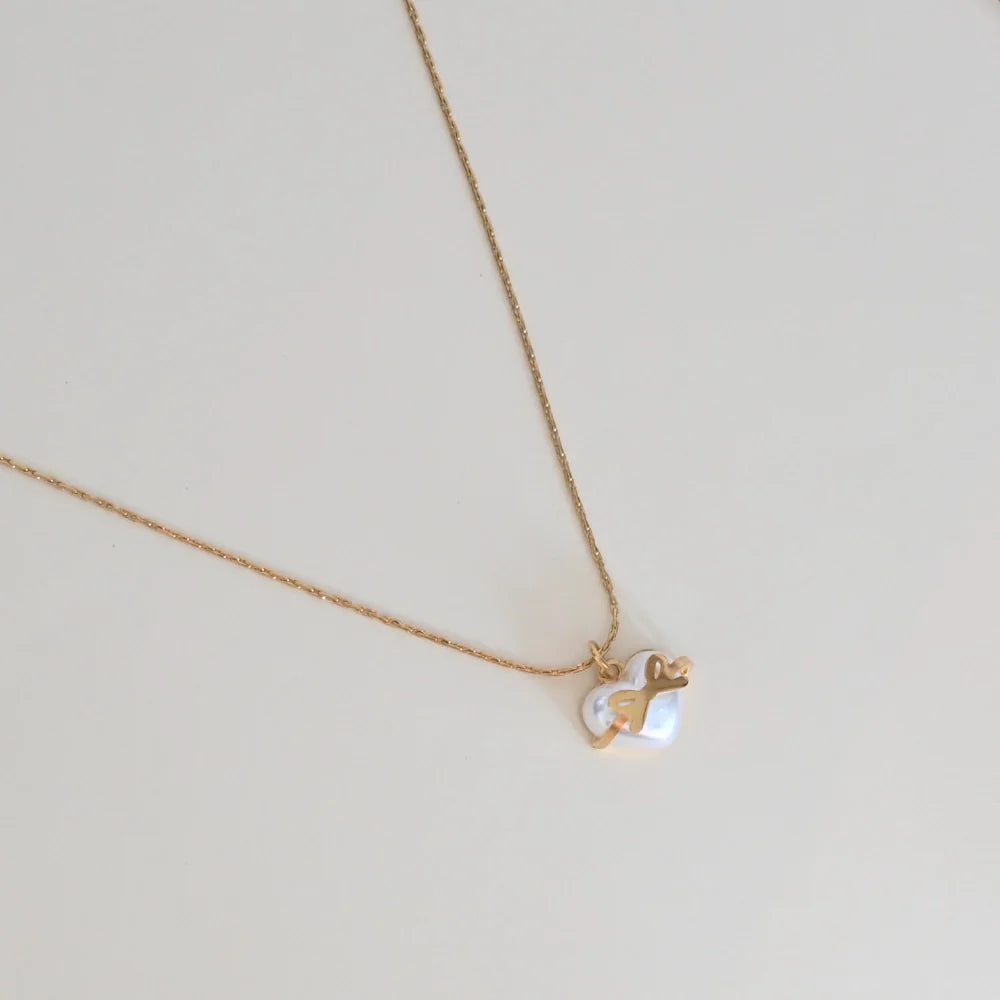 Heartbound Pearl Necklace