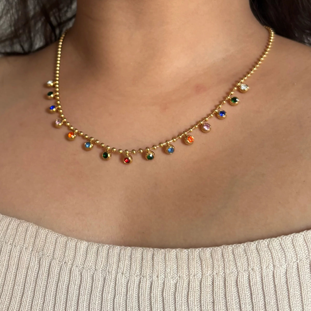 Aurora Droplet Necklace