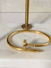 Sleek Gold Nail Kada
