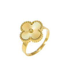 Golden Petal Bloom Ring