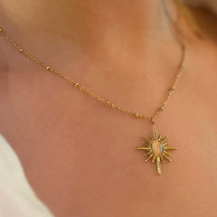 Golden Sunburst Necklace