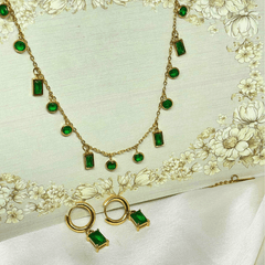 Imperial Emerald Charm Set
