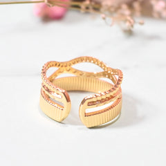 Layered Harmony Statement Ring