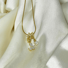 PearlFlare Butterfly Pendant