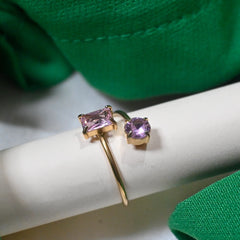 Pink Dusk Duo Ring