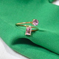 Pink Dusk Duo Ring