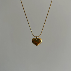 Classic Gold Heart Pendant Necklace