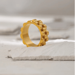 Regal Stack Gold Ring
