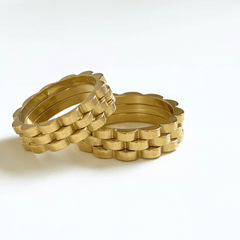 Regal Stack Gold Ring