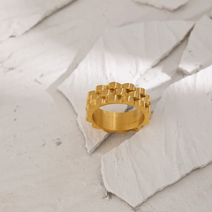Regal Stack Gold Ring