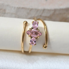 Rosé Radiance Ring