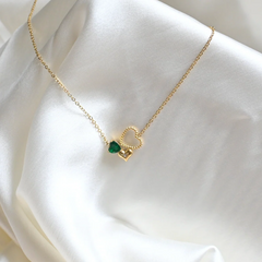 Trinity Heart Charm Necklace