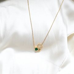 Trinity Heart Charm Necklace