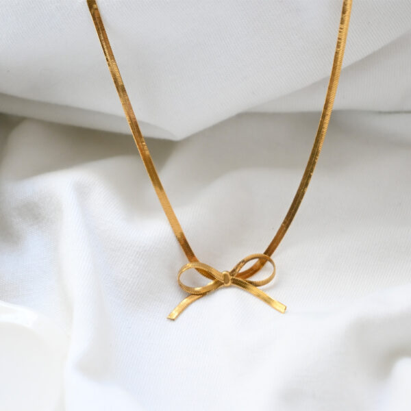 Infinity Charm Gold Necklace - Image 2